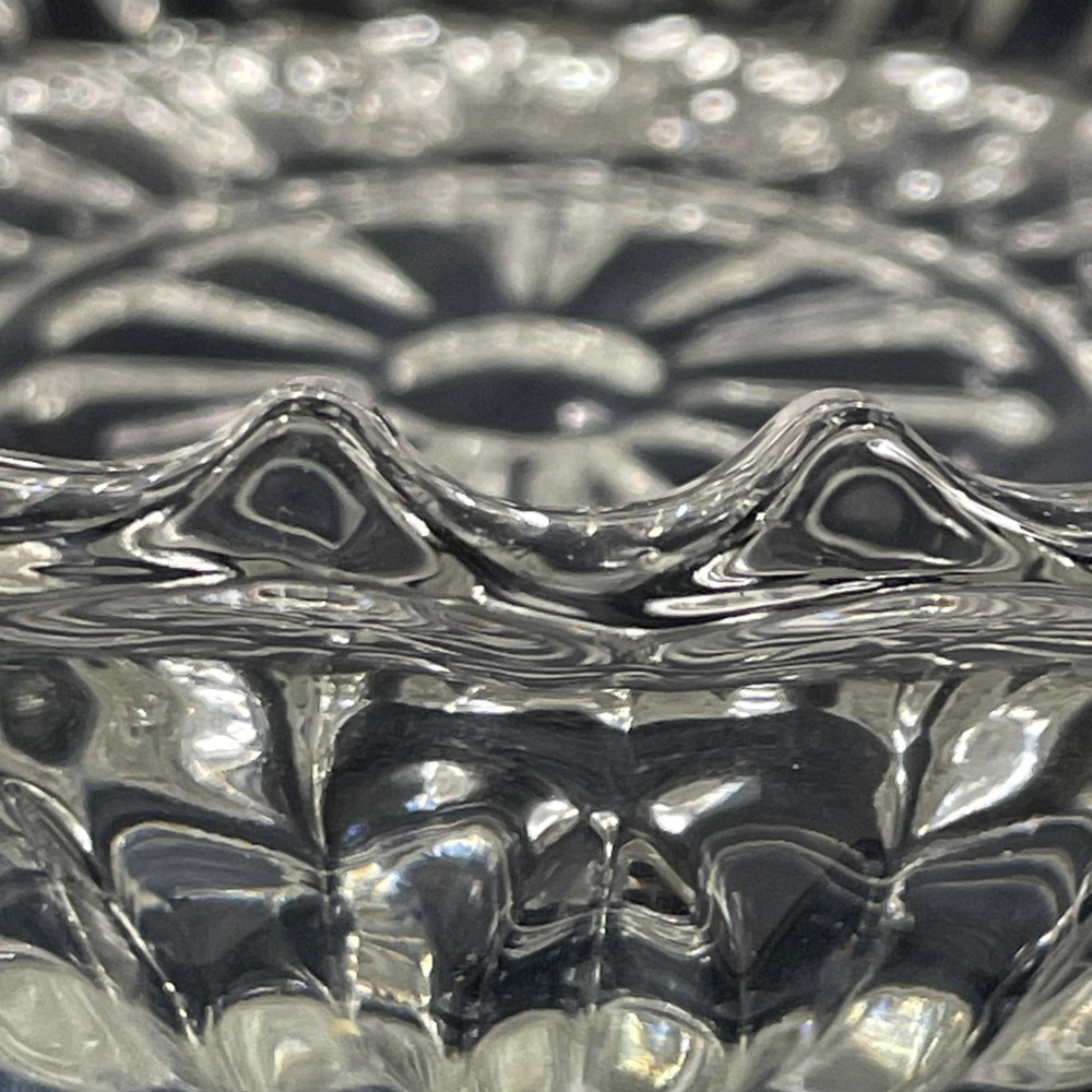 Vintage Cigar Ashtray By‎ Pasari Indonesia 5.5" Pressed Glass Clear - Picture 2 of 9
